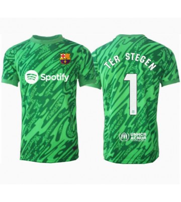 Barcelona Ter Stegen #1 Brankář Venkovní Dres 2024-25 Krátkým Rukávem